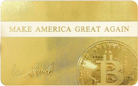 Commemorate Trump Crypto President Gold Card